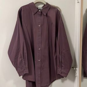 Rachel Comey purple oversized button down